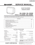 Sharp 32L-X2000 Service manual