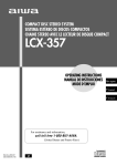 Aiwa LCX-357 Operating instructions