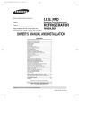 Samsung RH269LBSH Owner`s manual