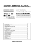 Sharp DV-RW370X Service manual