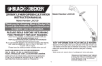 Black & Decker LGC120 Instruction manual