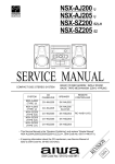 Aiwa NSX-AJ200 Service manual