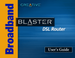 Creative Broadband Blaster 8015U User`s guide
