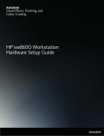 HP xw8600 Workstation Setup guide