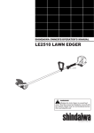 Shindaiwa 81719 Operator`s manual