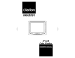 Clarion VMA6481 Owner`s manual