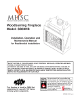 Country Flame Fireplace FP33 Specifications