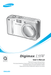 Samsung DIGIMAX L55W User`s manual