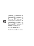 Compaq 420 - Notebook PC Specifications