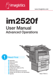 Canon im2520f User manual