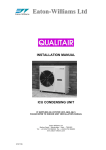 Eaton-Williams ICU30 Installation manual