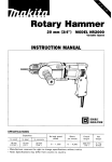 Makita HR2000 Instruction manual