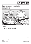 Miele H 4246 B Operating instructions