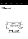 Sherwood RVD-9090R Troubleshooting guide