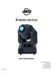 ADJ X-move LED plus Specifications
