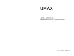 UMAX Technologies Astra 1220 User`s guide