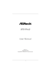 ASROCK 970 Pro3 User manual