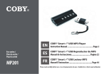 Coby MP201 Instruction manual