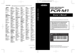 Roland PCR-M1 Owner`s manual