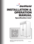 Delfield SAHRL2-S Specifications