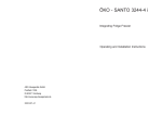 AEG "OKO - SANTO 3244-4 i Operating instructions