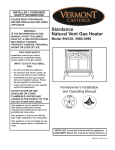 Vermont Castings SNV30 Operating instructions