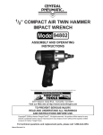 Central Pneumatic 92037 Operating instructions