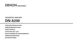 Denon DN-A200 Operating instructions