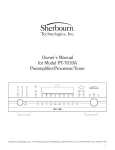 Sherbourn Technologies CD-1 Owner`s manual