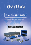 AirLive RS-1000 Setup guide