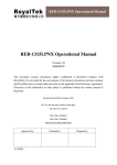 RoyalTek REB-1315LPNX User manual