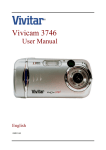 Vivitar Vivicam 3746 User manual
