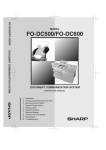 Sharp FO-DC600 Instruction manual