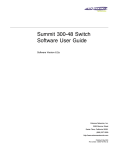 Extreme Networks Summit 300-48 User guide