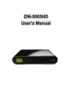 Zinwell ZIN-5005HD User`s manual