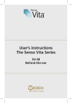 Widex Senso Vita SV-38 Instruction manual