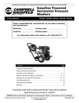 Campbell Hausfeld PW3005 Product manual