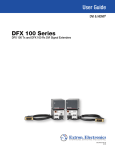 Extron electronics HFX 100 Rx User guide