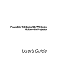 Epson PowerLite 78 User`s guide