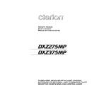 Clarion DXZ275MP Owner`s manual