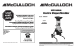 McCulloch MCS2001 User manual