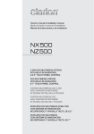 Clarion NX500 Owner`s manual