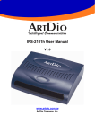 ArtDio IPS-2101h User manual