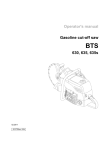 Wacker Neuson BTS 635s Operator`s manual