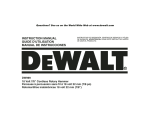 DeWalt DW999 Instruction manual