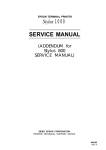 Epson Stylus 1000 Service manual