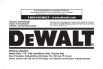 DeWalt DWS535T Instruction manual