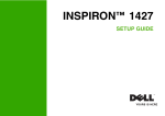 Dell Inspiron 1427 Setup guide