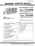 Sharp CD-ES900 Service manual