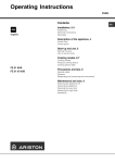 Ariston FZ 51 AUS Operating instructions